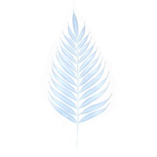 13" Artificial White Plastic Fern Spray with 25 Leaves (lot of 12) SALE ITEM